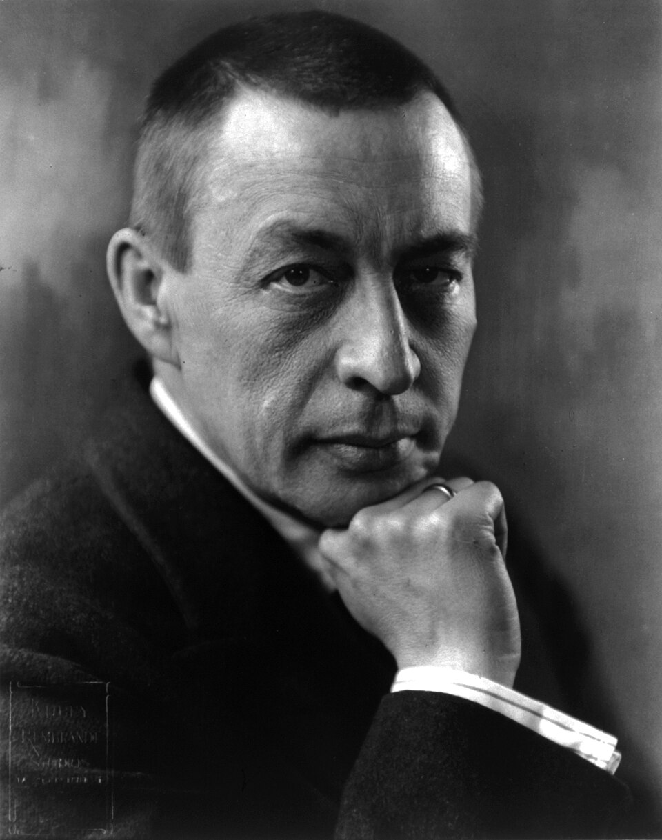 Porträt von Sergej Rachmaninow